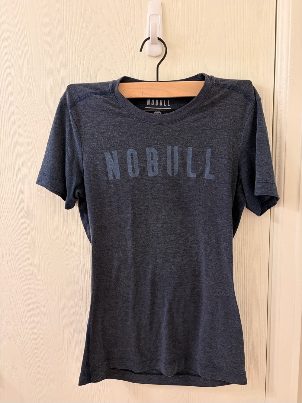 NOBULL Women's Dark Navy Logo Short Sleeve Tee